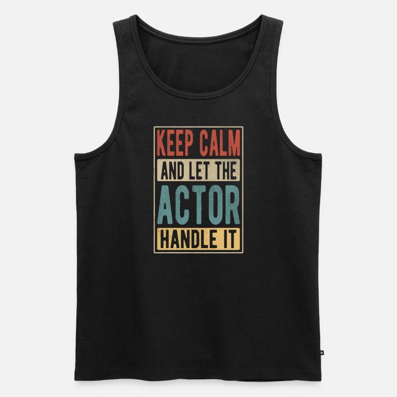 Schauspieler Retro Geschenk - Männer Premium Bio Tank Top - Schwarz