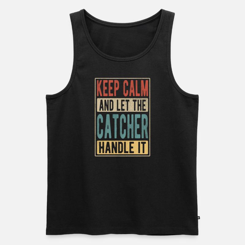 Fänger Retro Geschenk - Männer Premium Bio Tank Top - Schwarz