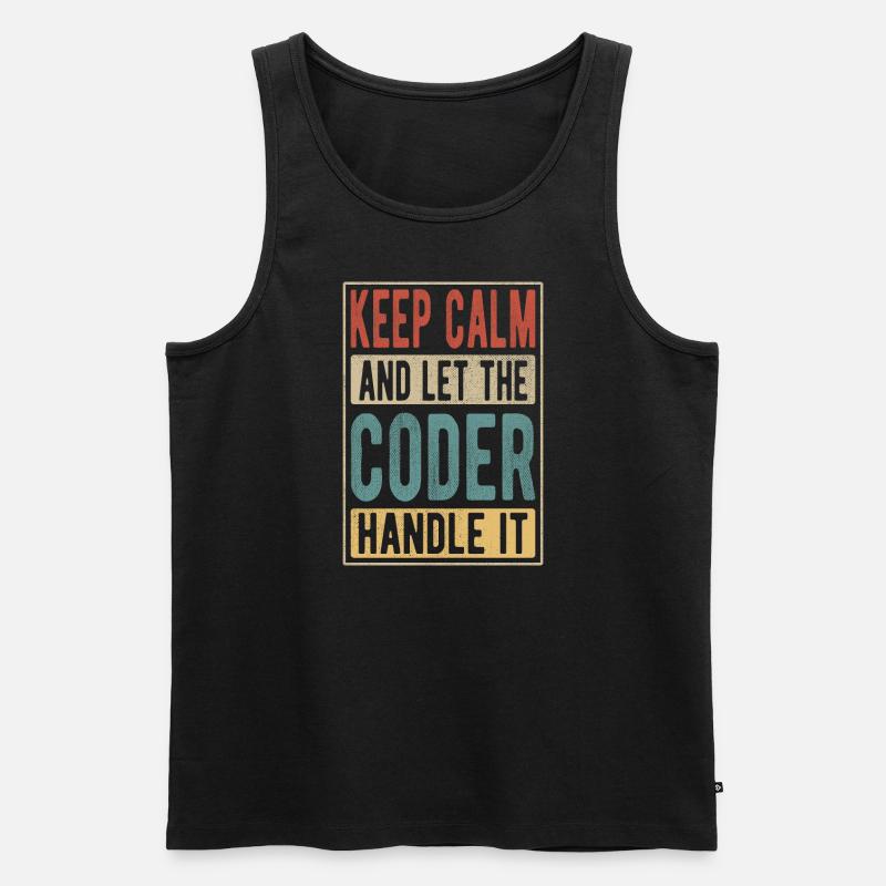 Codierer Retro Geschenk - Männer Premium Bio Tank Top - Schwarz