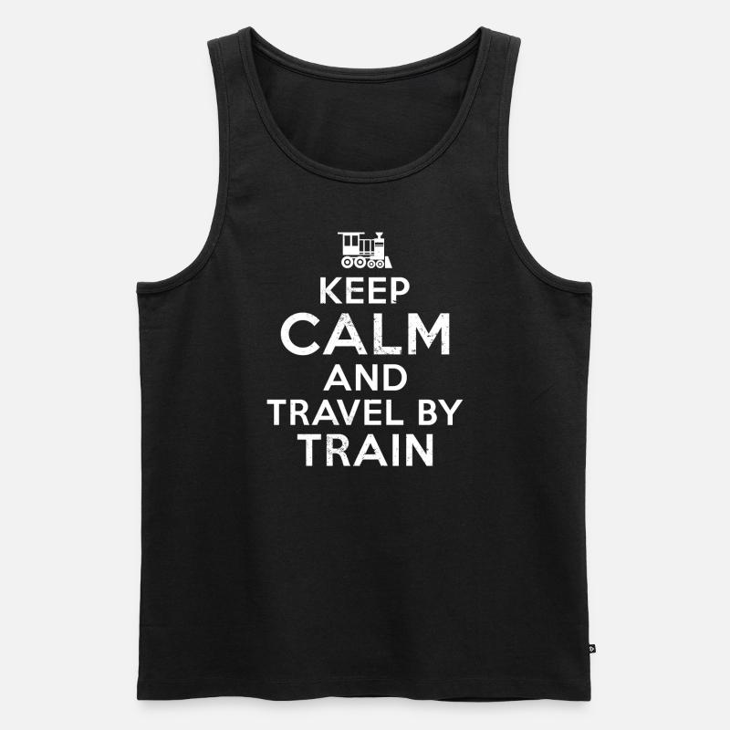 Zugreise Reise - Männer Premium Bio Tank Top - Schwarz