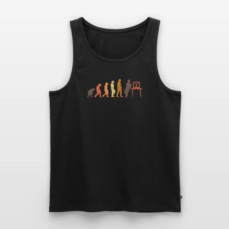 3D Printer Evolution 3D Printer Retro Men's Premium Organic Tank Top