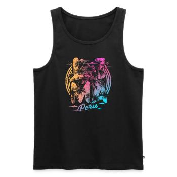 Lima Peru Souvenir Holidays - Men's Premium Organic Tank Top - black - Front - AI Model Male 178 light (178cm)
