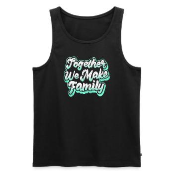 Famille Dire Inspiration - Débardeur bio Premium Homme - noir - Devant - Michal (187cm)