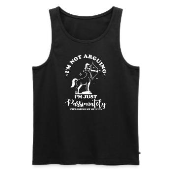 Sternzeichen Schütze Astrologie Horoskop - Männer Premium Bio Tank Top - Schwarz - Vorne - Michal (187cm)