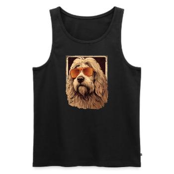 Maremma Abruzzo Shepherd Dog Maremmano Abruzzese - Men's Premium Organic Tank Top - black - Front - AI Model Male 178 light (178cm)