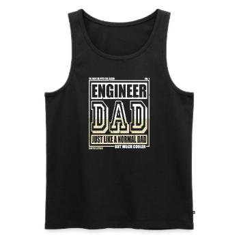 Ingénieur Papa Cadeau - Débardeur bio Premium Homme - noir - Devant - Michal (187cm)