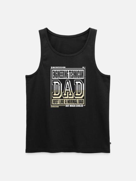 Engineering Technician Dad Gift - Men's Premium Organic Tank Top - black