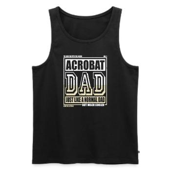 Akrobat Papa Geschenk - Männer Premium Bio Tank Top - Schwarz - Vorne - AI Model Male 178 light (178cm)