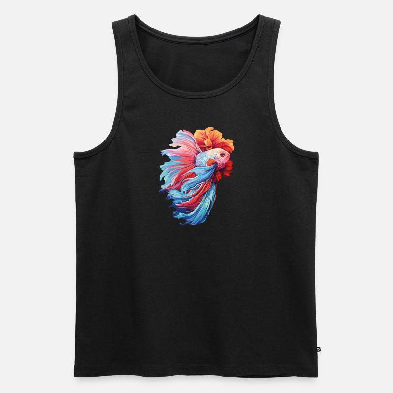 Bettafish Fish - Männer Premium Bio Tank Top - Schwarz
