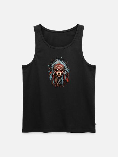 Indianere - Herre Premium økologisk tanktop - sort