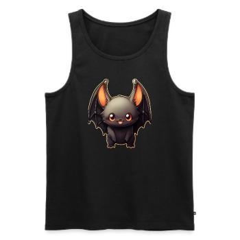Bat Anime Halloween - Men's Premium Organic Tank Top - black - Front - Michal (187cm)