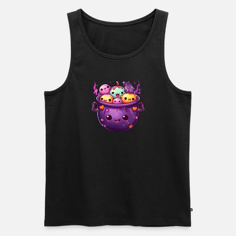 Niedliche Hexe - Männer Premium Bio Tank Top - Schwarz