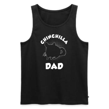 Chinchilla Daddy Cadeau - Débardeur bio Premium Homme - noir - Devant - Michal (187cm)