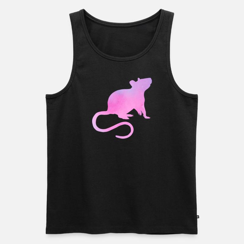 Ratten-mama - Männer Premium Bio Tank Top - Schwarz