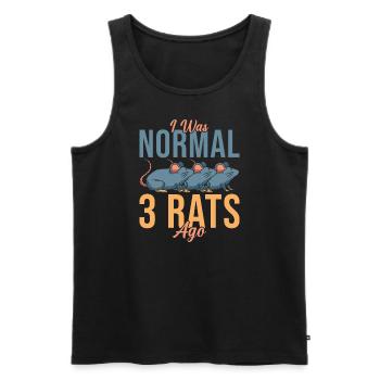 Rat Lover Gift - Men's Premium Organic Tank Top - black - Front - AI Model Male 178 light (178cm)