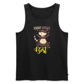 Ferret gift for ferret owners - Men's Premium Organic Tank Top - black - Front - Michal (187cm)