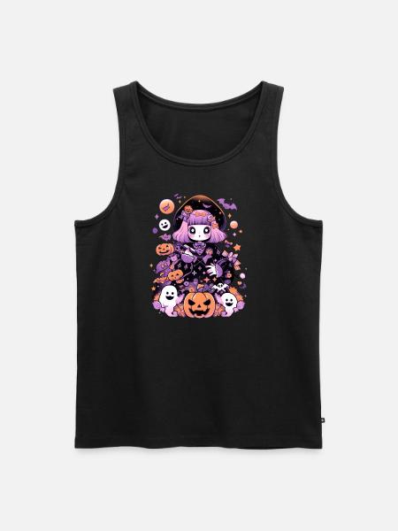 Aesthetics Halloween Anime Manga - Men's Premium Organic Tank Top - black