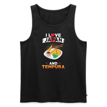 Tempura Japon Cuisine japonaise - Débardeur bio Premium Homme - noir - Devant - Michal (187cm)