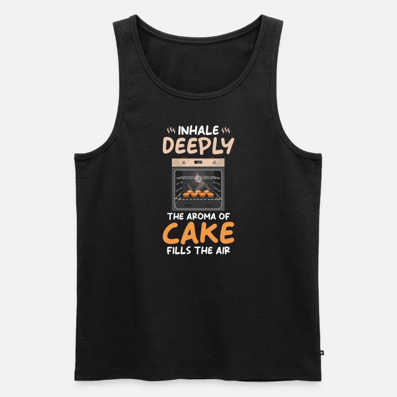 Kuchen Backen Bäcker Bäckerei - Männer Premium Bio Tank Top - Schwarz