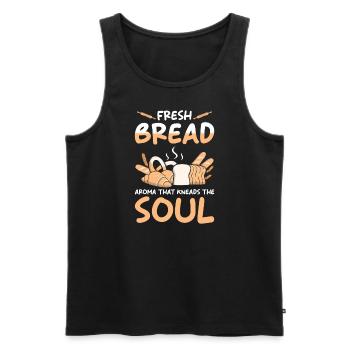 Bread Baker Baking - Men's Premium Organic Tank Top - black - Front - AI Model Male 178 light (178cm)