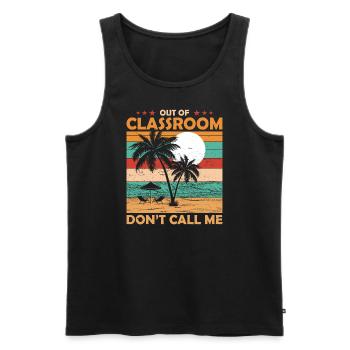 Ruhestand Des Lehrers Aus Dem Klassenzimmer Rente - Männer Premium Bio Tank Top - Schwarz - Vorne - Michal (187cm)