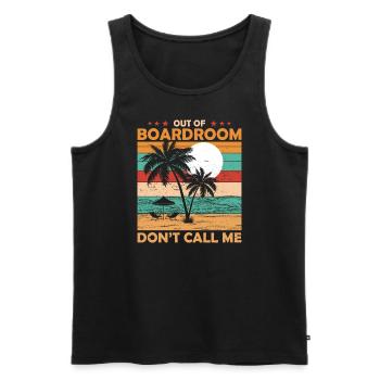Ceo-rücktritt Aus Der Vorstandsetage Ceo Im - Männer Premium Bio Tank Top - Schwarz - Vorne - Michal (187cm)