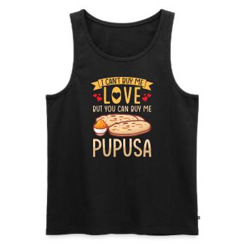 Pupusa Food Salvadoran Dish Tortilla - Débardeur bio Premium Homme - noir - Devant - Michal (187cm)