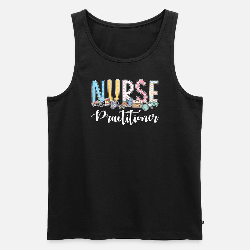 Nurse Practitioner - Männer Premium Bio Tank Top - Schwarz