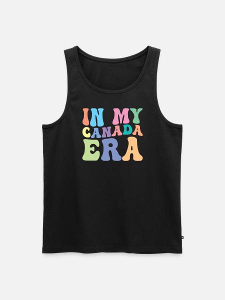 Canada Retro Groovy - Men's Premium Organic Tank Top - black