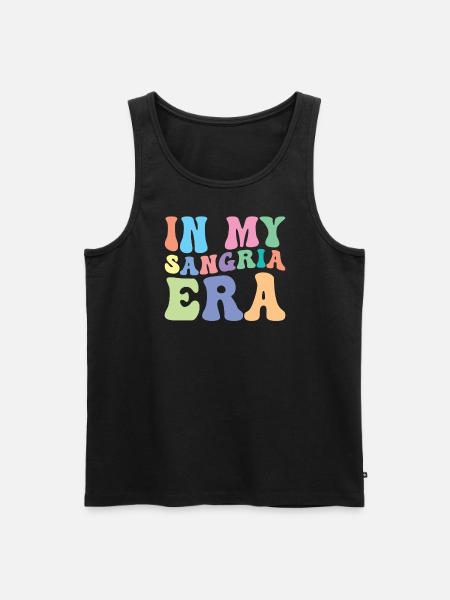 Sangria Retro Groovy In My - Men's Premium Organic Tank Top - black