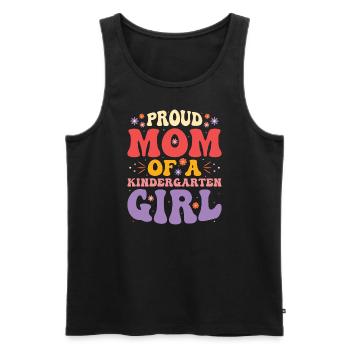 Stolze Mutter Eines Kindergartenmädchens - Männer Premium Bio Tank Top - Schwarz - Vorne - AI Model Male 178 light (178cm)