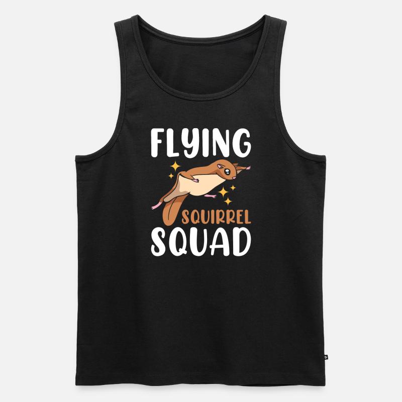 Flying Squirrel Squad - Men's Premium Organic Tank Top - black
