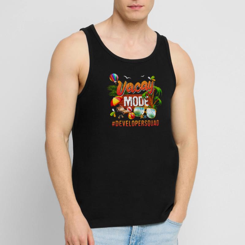 Developer Vacation Group #Developersquad Men's Premium Organic Tank Top