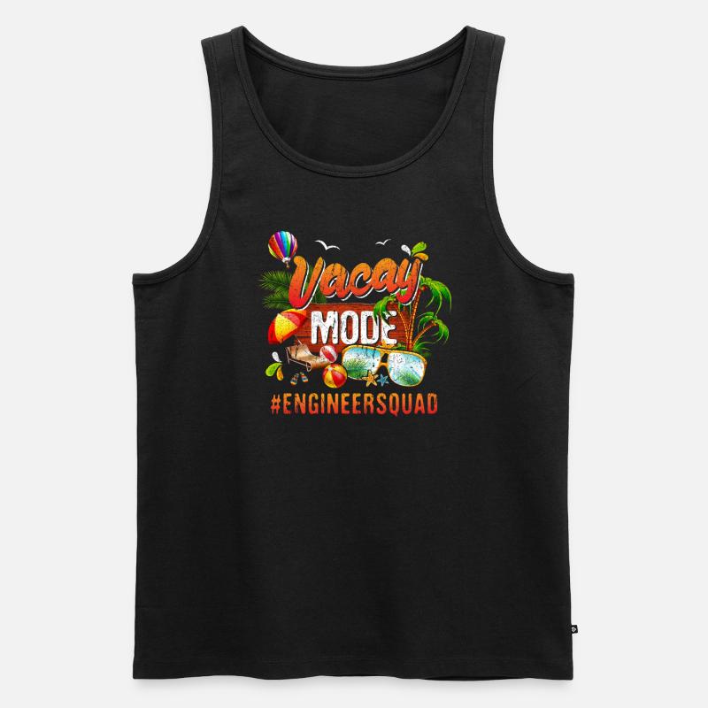 Engineer Vacation Group #Engineersquad - Men's Premium Organic Tank Top - black
