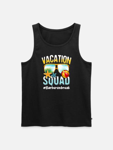 Barber Vacation Squad #Barberonbreak - Men's Premium Organic Tank Top - black