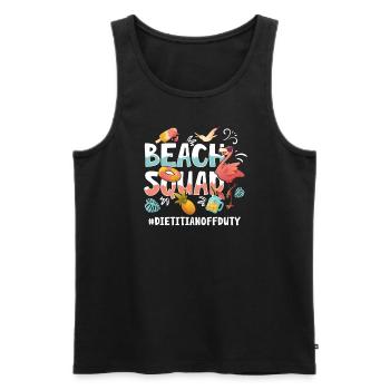 Diététiste Vacances Beach Group - Débardeur bio Premium Homme - noir - Devant - Michal (187cm)
