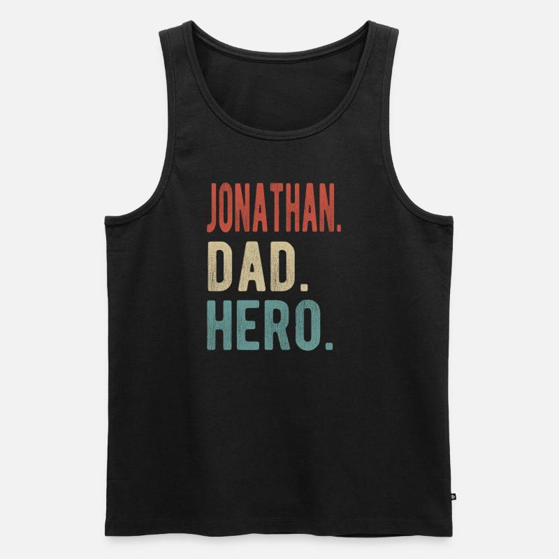 Jonathan Papa Held - Männer Premium Bio Tank Top - Schwarz