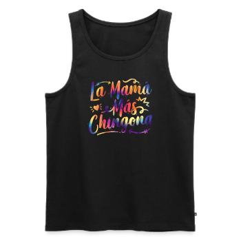 La Mama Mas Chingona Spanish Mothers Day Hispanic - Men's Premium Organic Tank Top - black - Front - AI Model Male 178 light (178cm)