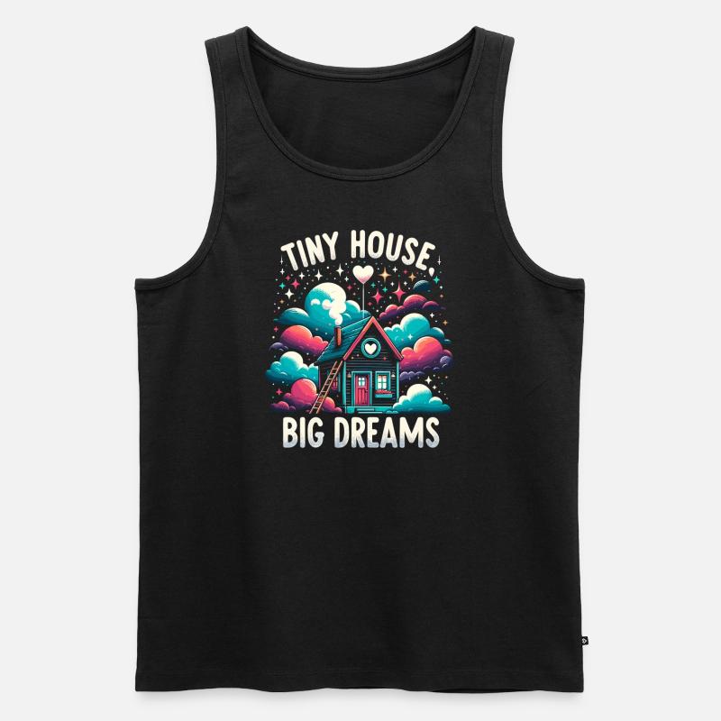 Propriétaire constructeur de Tiny House - Tiny House Big Dreams - Débardeur bio Premium Homme - noir