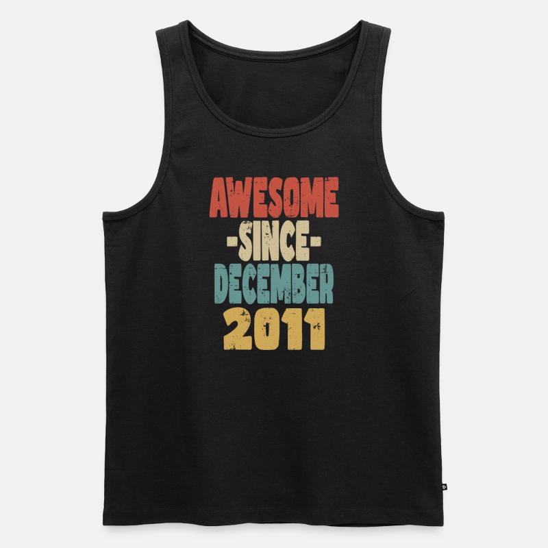 Fantastischer Dezember 2011 - Männer Premium Bio Tank Top - Schwarz