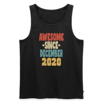 Awesome December 2020 - Men's Premium Organic Tank Top - black - Front - Michal (187cm)