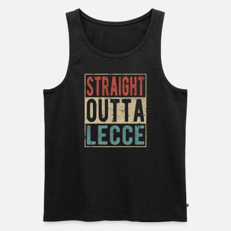 Direkt aus Lecce - Männer Premium Bio Tank Top - Schwarz