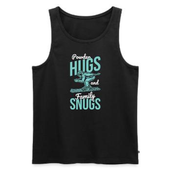 Mountain Magic Skiing Together Family Vacation Ski - Men's Premium Organic Tank Top - black - Front - AI Model Male 178 light (178cm)