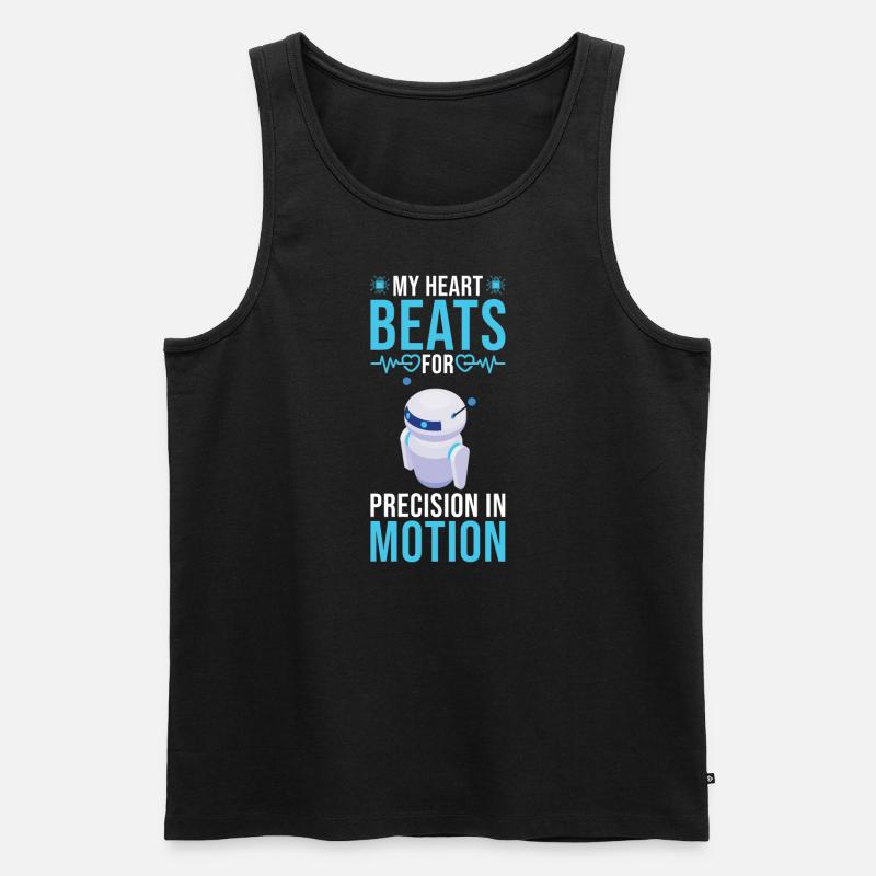 Robotics Engineer Robot Robotics technician - Men's Premium Organic Tank Top - black