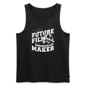 Future Film Maker Cinematography Director Producer - Men's Premium Organic Tank Top - black - Front - AI Model Male 178 light (178cm)