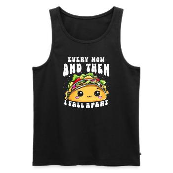 De temps en temps, je m’effondre Taco Lover Mexicain - Débardeur bio Premium Homme - noir - Devant - Michal (187cm)