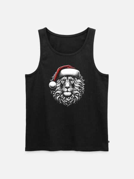 Lion Santa Christmas - Men's Premium Organic Tank Top - black