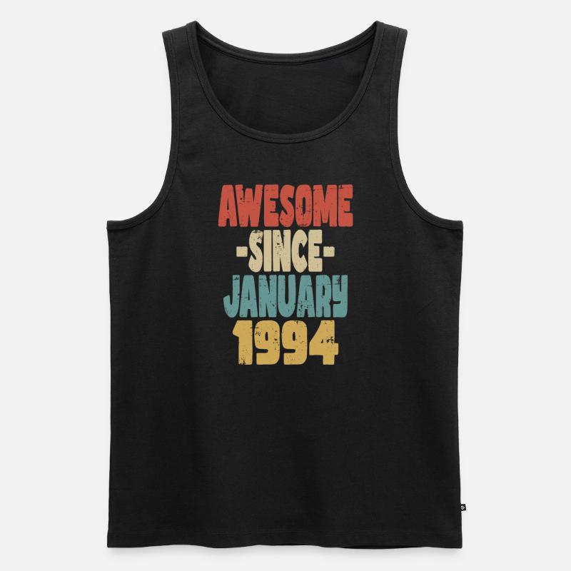 Fantastischer Januar 1994 - Männer Premium Bio Tank Top - Schwarz
