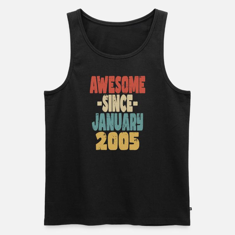 Toller Januar 2005 - Männer Premium Bio Tank Top - Schwarz