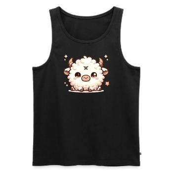 Stier Sternzeichen Geburtstagsgeschenk für die Astrologie - Männer Premium Bio Tank Top - Schwarz - Vorne - Michal (187cm)